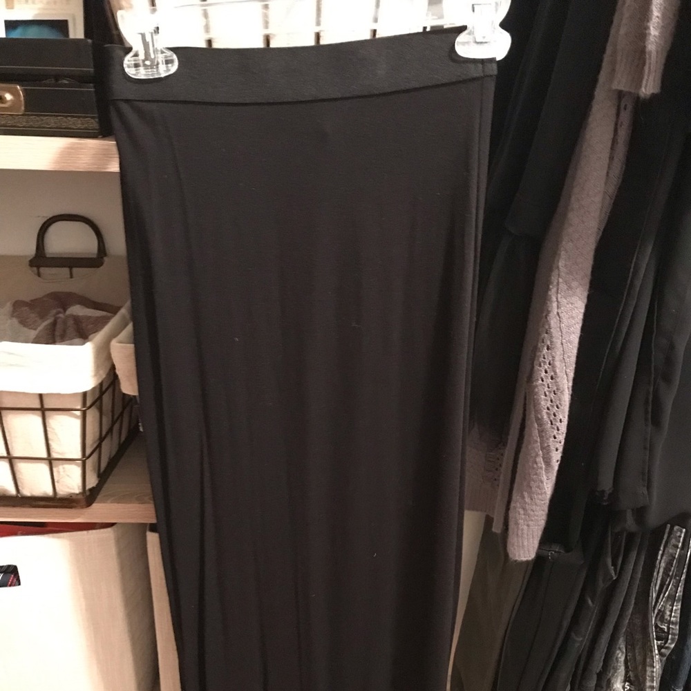 High waisted full length skirt